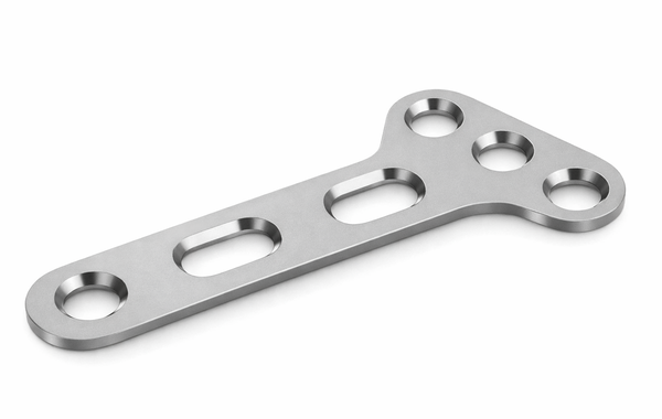 Small T-Plate, Oblique Angled, 3.5 mm (Tit)
